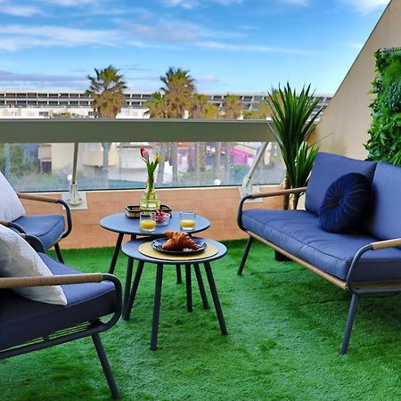 'Cap Confession' - Naturiste - Sea View - Beach - Parking -Air Conditionaire Agde Dış mekan fotoğraf